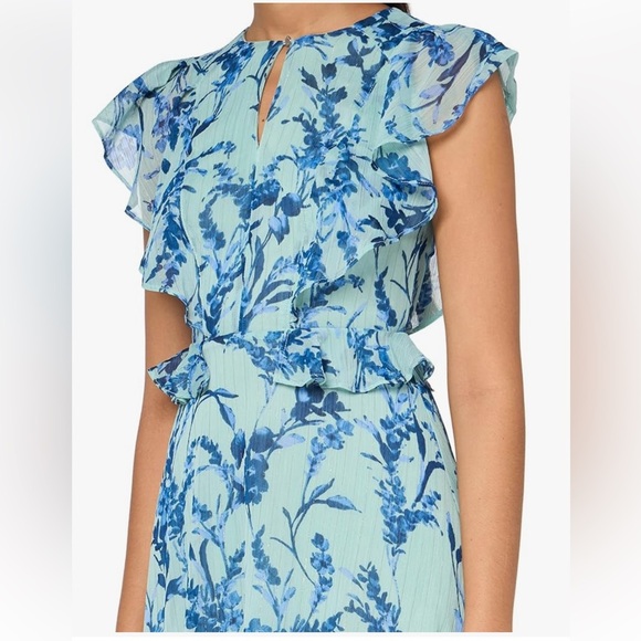 Tommy Hilfiger Ruffle Flutter Sleeve Dress sz 12 - Picture 6 of 7